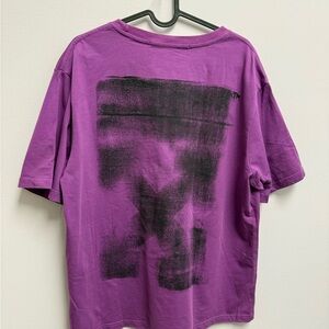 Off-White Purple and Black Graphic Tee